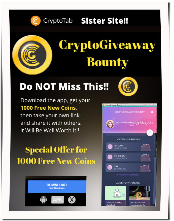 CryptoGiveaway Bounty graphic